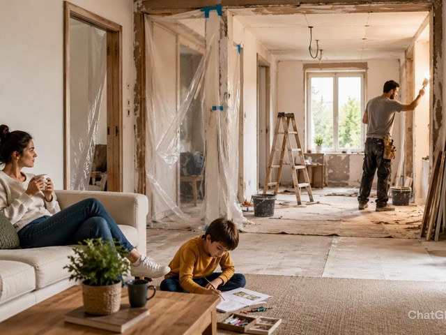 ¿Se puede reformar una casa mientras se vive en ella?